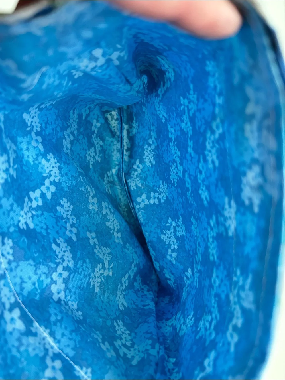 Hand Crafted Floral Butterfly Reusable Fabric Gift Bag Drawstring Eco Friendly